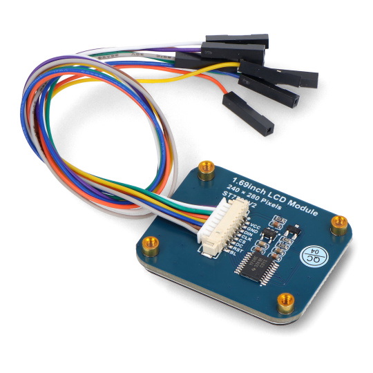 РК-дисплей IPS 1.69'' 240x280px - SPI - 262K RGB - для Raspberry Pi, Arduino, STM32 - Seeedstudio 104990802