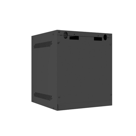 Настінна стійкова шафа - 10'' 6U 280x310 мм - чорна - Lanberg WF10-2306-10B