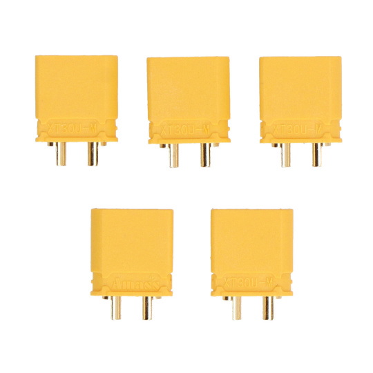 Штекер XT30U-M - чоловічий роз'єм для високого струму - 5 шт.