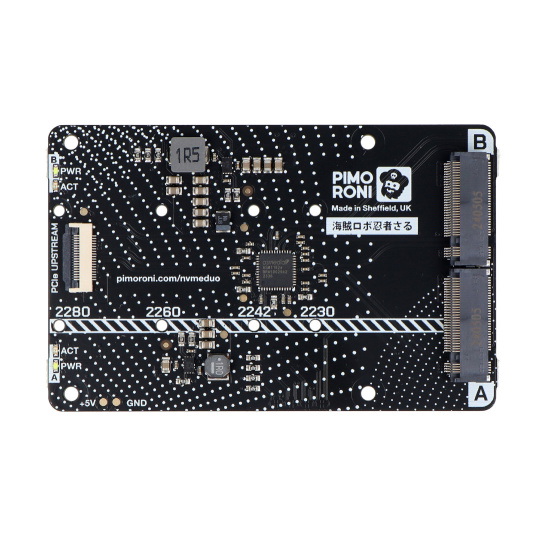 Плата розширення NVMe Base Duo - для Raspberry Pi 5 - Pimoroni PIM704