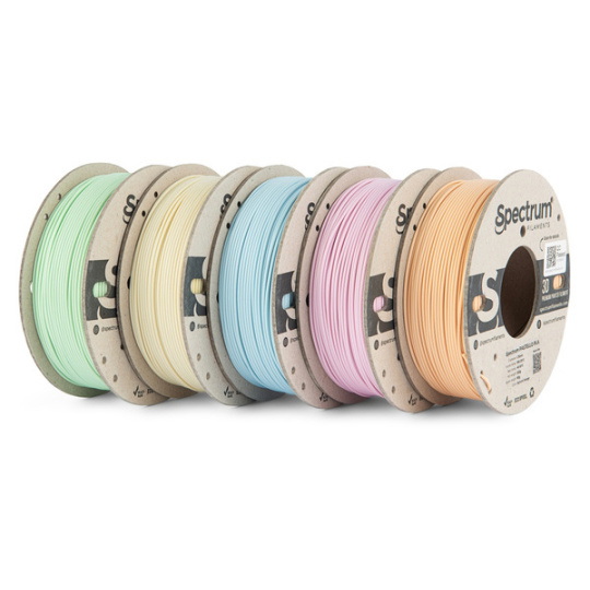 Набір філаментів Spectrum Pastello PLA, 5 кольорів, 1,75 мм, 1,25 кг