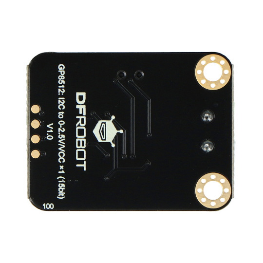 Gravity - 1-канальний цифро-аналоговий перетворювач GP8512 0-2.5/VCC V - I2C ЦАП - DFR1035