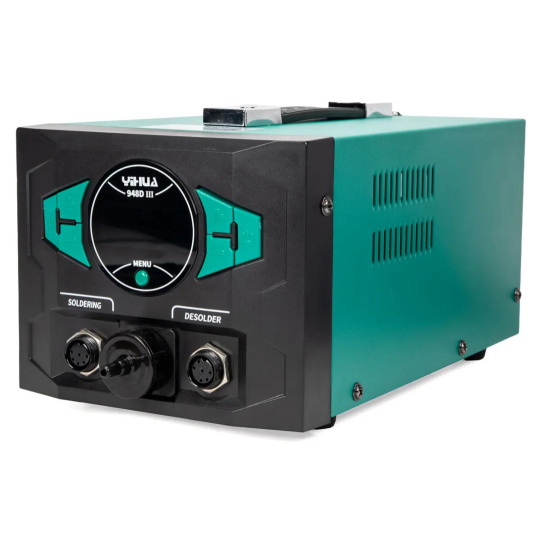 Паяльна станція Yihua 948D-III 2-в-1 для демонтажу паяльних жал та компресора - 290 Вт