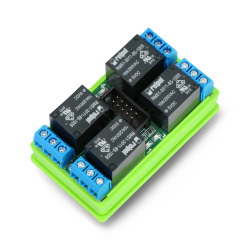 Tinycontrol LANKON-094 - moduł przekaźników 4x10A/cewka 5V do GSM/L...