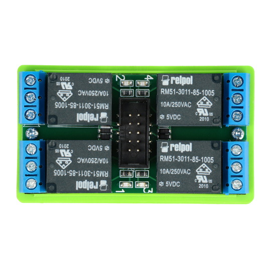 Tinycontrol LANKON-094 - релейний модуль 4x10A/5V котушка для GSM/LAN контролера - для DIN-рейки