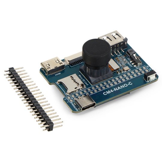 Плата Nano Base Board (C) — расширитель контактов с 8-мегапиксельной камерой для Raspberry Pi Compute Module 4 Lite/eMMC — Wavesha