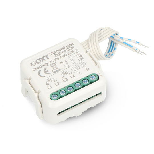 Tuya - 2-канальний міні-контролер ролет ZigBee - додаток для Android/iOS - OXT SWTZ28