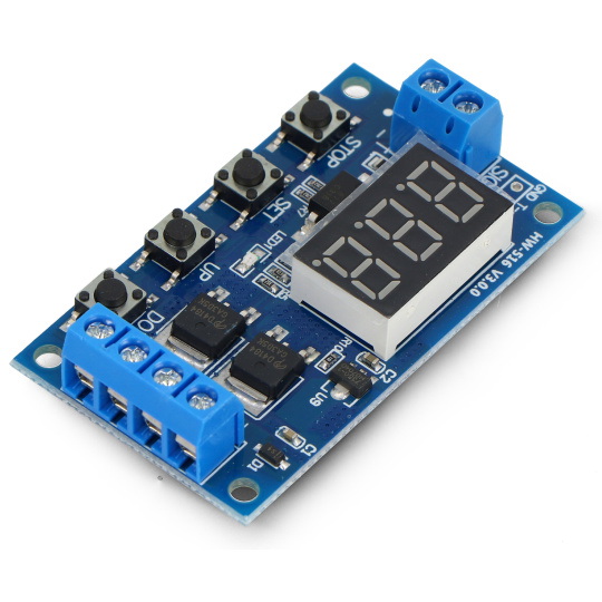 Транзисторний перемикач з регульованою затримкою - 15A/30V