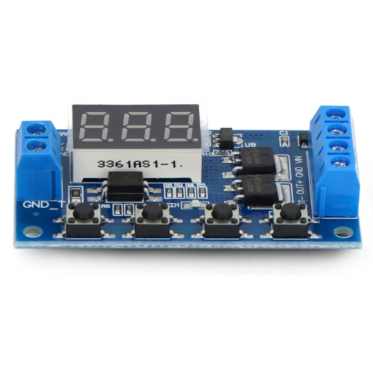 Транзисторний перемикач з регульованою затримкою - 15A/30V