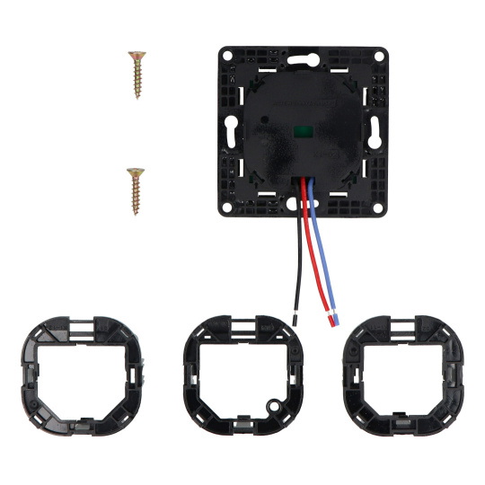 Shelly Wall Switch 2 - розумний настінний вимикач - 2 кнопки - чорний