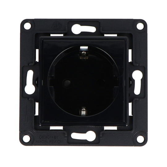 Shelly Wall Socket - настінна розетка для смарт-реле - чорна