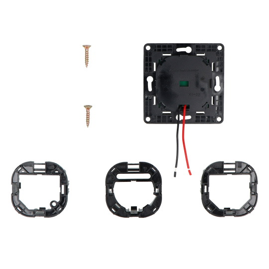 Shelly Wall Switch 1 - розумний настінний вимикач - 1 кнопка - чорний