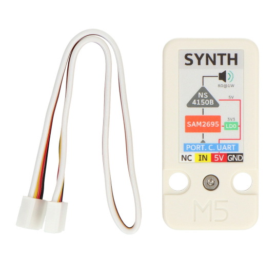 Synth Unit - MIDI-синтезатор - SAM2695 - Модуль расширения для модулей разработки M5Stack - M5Stack U178
