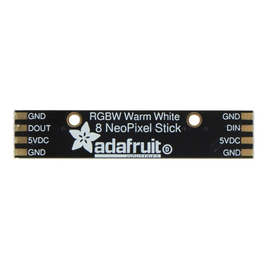 NeoPixel Stick - світлодіодна стрічка 8 x RGBW 5050 - теплий білий - Adafruit 2867