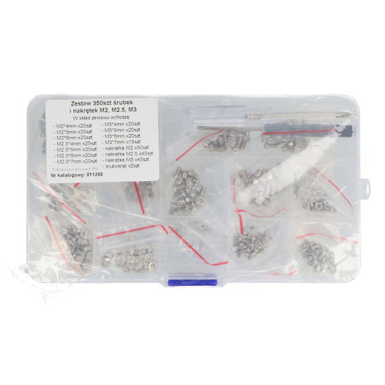 Набір гвинтів M2/M2.5/M3 - 350 шт.