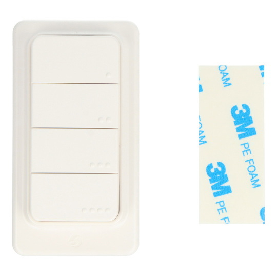 Shelly BLU RC Button 4 - пульт дистанційного керування для керування діями та сценами - 4 кнопки - Bluetooth - білий