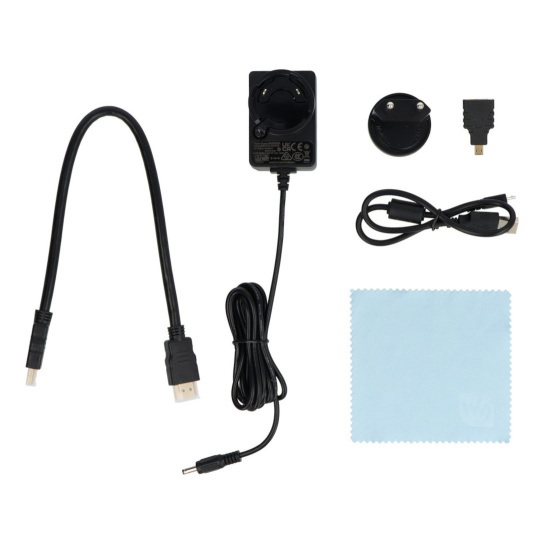 Сенсорний (H) ємнісний РК-дисплей IPS 13.3'' 1920x1080px HDMI + USB з корпусом для Raspberry Pi - Waveshare 16643