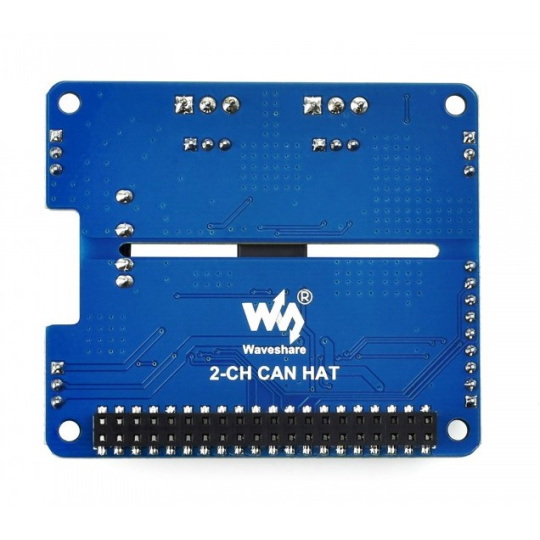 Розширювальний HAT CAN - 2-канальний ізольований розширювальний HAT CAN для Raspberry Pi - MCP2515 + SI65HVD230 - Waveshare 17912