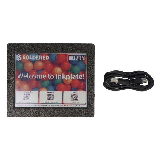 Чорнильна пластина 6COLOR з корпусом - дисплей для електронного паперу 5,85 дюйма 600x448 пікселів - ESP32 - сумісний з Arduino - 