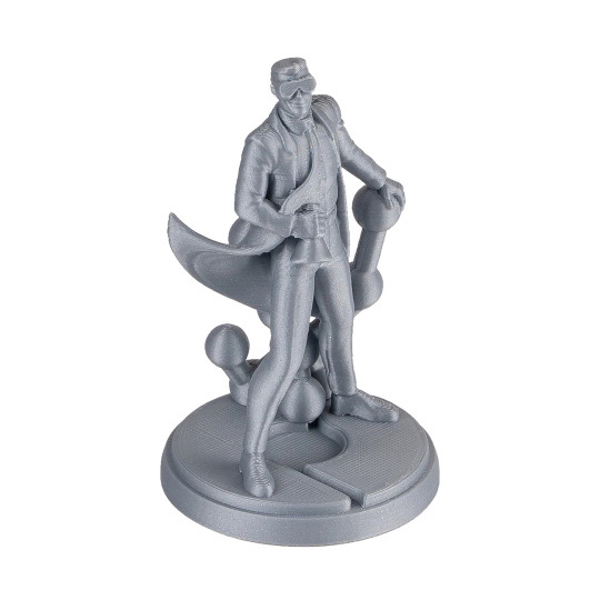 Филамент Polymaker PolyLite Metallic PLA Pro 1,75 мм, 1 кг - серебристый