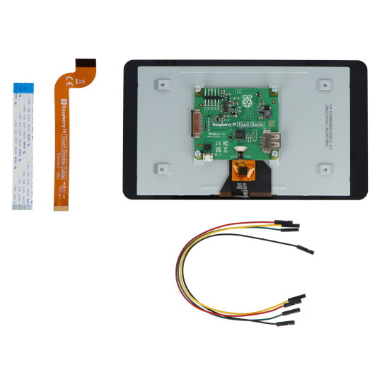 Сенсорний дисплей 7 дюймів 800x480 пікселів ємнісний DSI для Raspberry Pi 5/4B/3B+/3B/2B офіційний