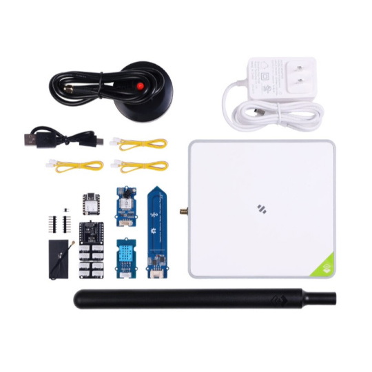 Стартовий комплект SenseCAP LoRaWAN - SenseCAP M2 Багатоплатформний шлюз LoRaWAN + комплект датчиків - ESP32-S3 - Seeedstudio 1149