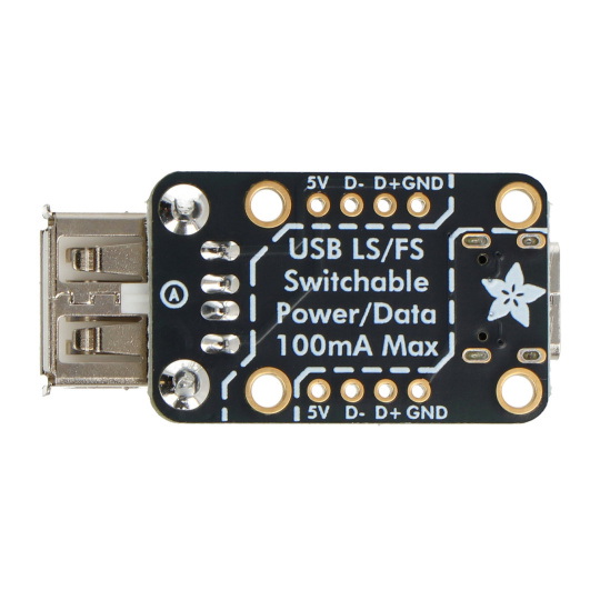 Перехідник USB Type-A на USB Type-C з DIP-перемикачем - Adafruit 5972