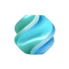 Filament Bambu Lab PLA Silk Dual Color 1,75mm 1kg - w zestawie z wielorazową szpulą - Blue Hawaii