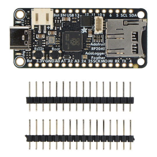 Адалоггер Feather RP2040 - 8 МБ флеш-пам'яті - модуль зі зчитувачем microSD - STEMMA QT/Qwiic - Adafruit 5980