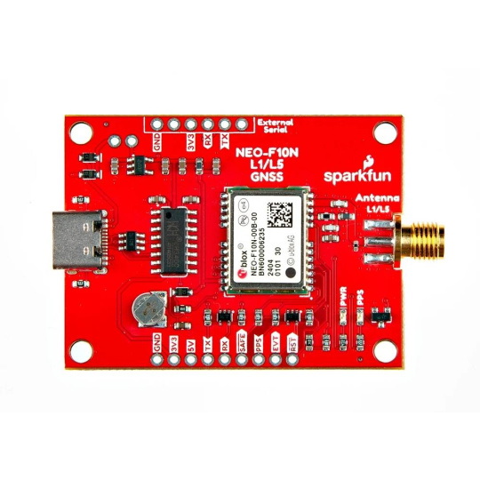 Модуль розгалуження GNSS L1/L5 - NEO-F10N - SMA - SparkFun GPS-24114