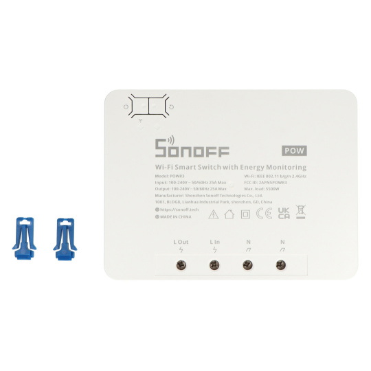 Sonoff POWR3 - розумний вимикач з функцією вимірювання струму через WiFi - додаток для Android/iOS