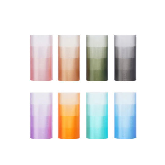 Напівпрозорий філамент Bambu Lab PETG 1,75 мм 1 кг - у комплекті з багаторазовою котушкою - напівпрозорий бірюзовий