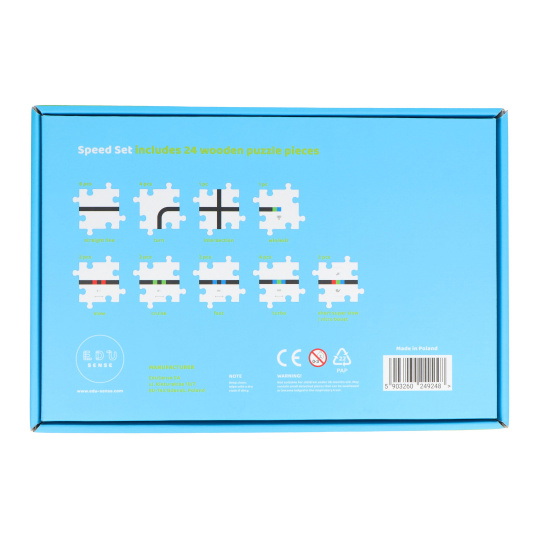 Дерев'яний пазл для робота Ozobot - Набір швидкості