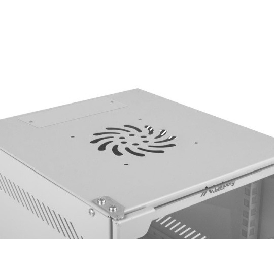 Настінна стійкова шафа - 10'' 12U 280x310 мм - сіра - Lanberg WF10-2312-10S