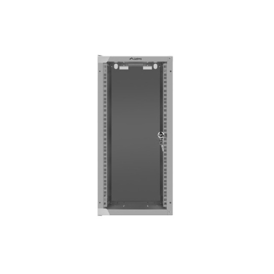 Настінна стійкова шафа - 10'' 12U 280x310 мм - сіра - Lanberg WF10-2312-10S