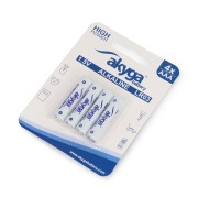 Bateria AAA (LR03) alkaliczna Zn-MnO2 - 1,5V/1300mAh - Akyga AKY1971 - blister - 4szt.
