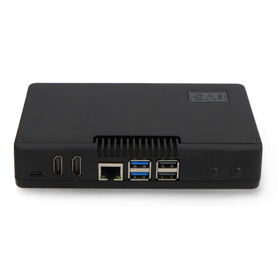 Корпус Argon ONE V5 для Raspberry Pi 5 — с вентилятором и радиатором — алюминий — черный