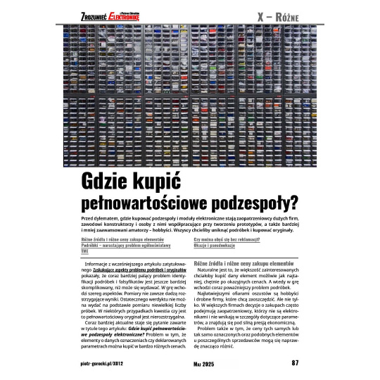 Розуміння електроніки (5/2025) – щомісячне, цифрове видання