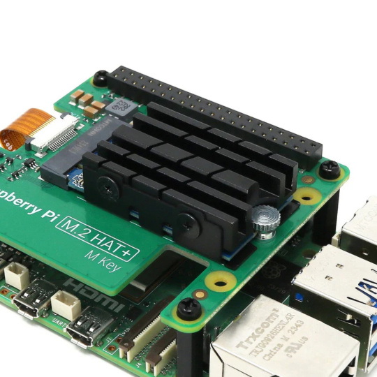 Радиатор для твердотельных накопителей NVMe 2242 для Raspberry Pi M.2 HAT+ — PiHut 106040