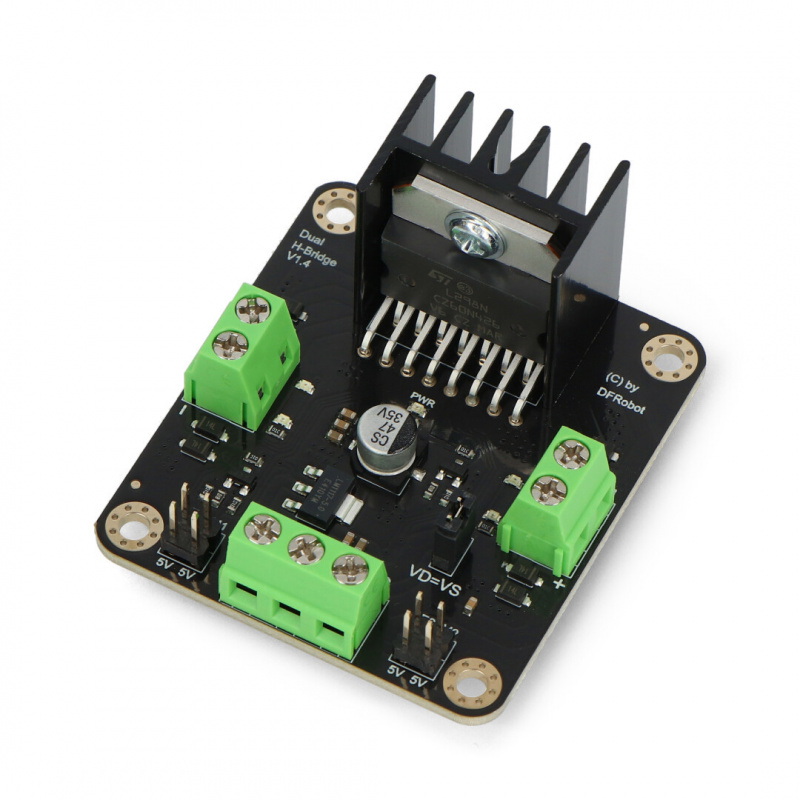 DFRobot L298N - dwukanałowy sterownik silników - moduł 12V/2A