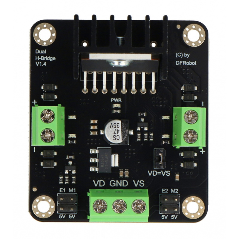 DFRobot L298N - dwukanałowy sterownik silników - moduł 12V/2A