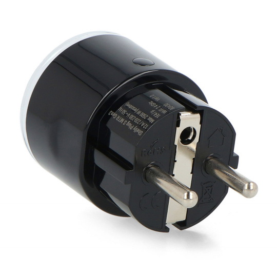 Shelly Plug S MTR Gen3 - Розумна розетка WiFi/Bluetooth/Matter з лічильником енергії - Чорний