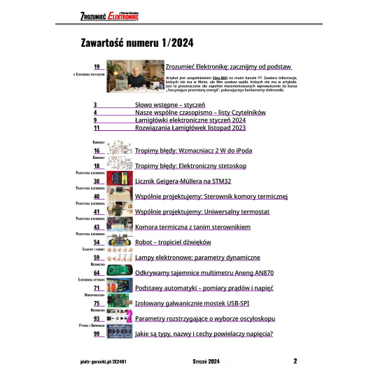 Розуміння електроніки (1/2024) - щомісячне, цифрове видання