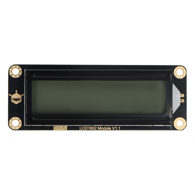 DFRobot Gravity - wyświetlacz LCD 2x16 I2C - szary - dla Arduino