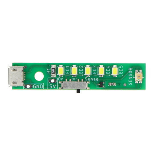 Світлодіодна стрічка 5 x USB 5V діодів з датчиком світла - Kitronik 3562