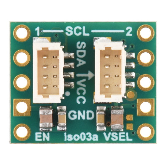 ISO1640 - двонаправлений ізолятор I2C з ізольованим джерелом живлення - JST SH 4-контактний - 5 В/3,3 В, 200 мА - Pololu 5393