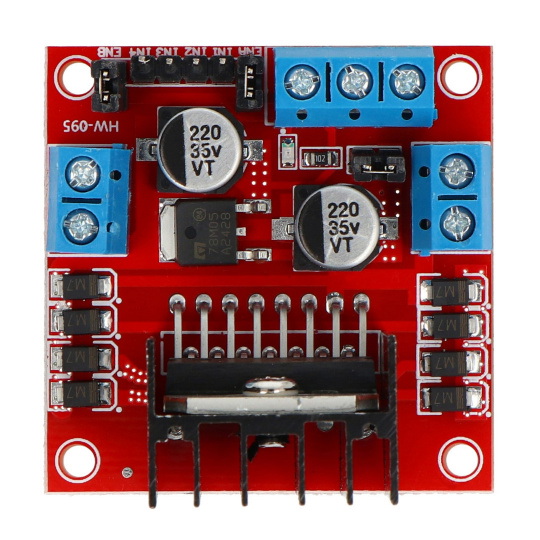 L298N - двоканальний контролер двигуна - модуль 12 В/2 А