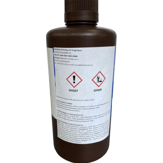 Смола для 3D-принтера - Anycubic UV Tough Resin 2.0 1L - Біла