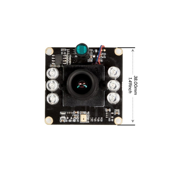 2MPx камера OV2710 - день/ніч з автоматичним ІЧ-підсвічуванням - USB 2.0/UVC - ArduCam B0506