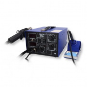 Stacja lutownicza 2w1 hotair i grotowa WEP 872D+ kompresor - 700W
